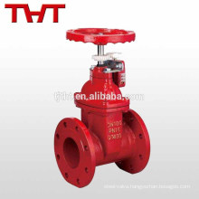 rubber seat flanged non-rising gate valve for fire fighting
